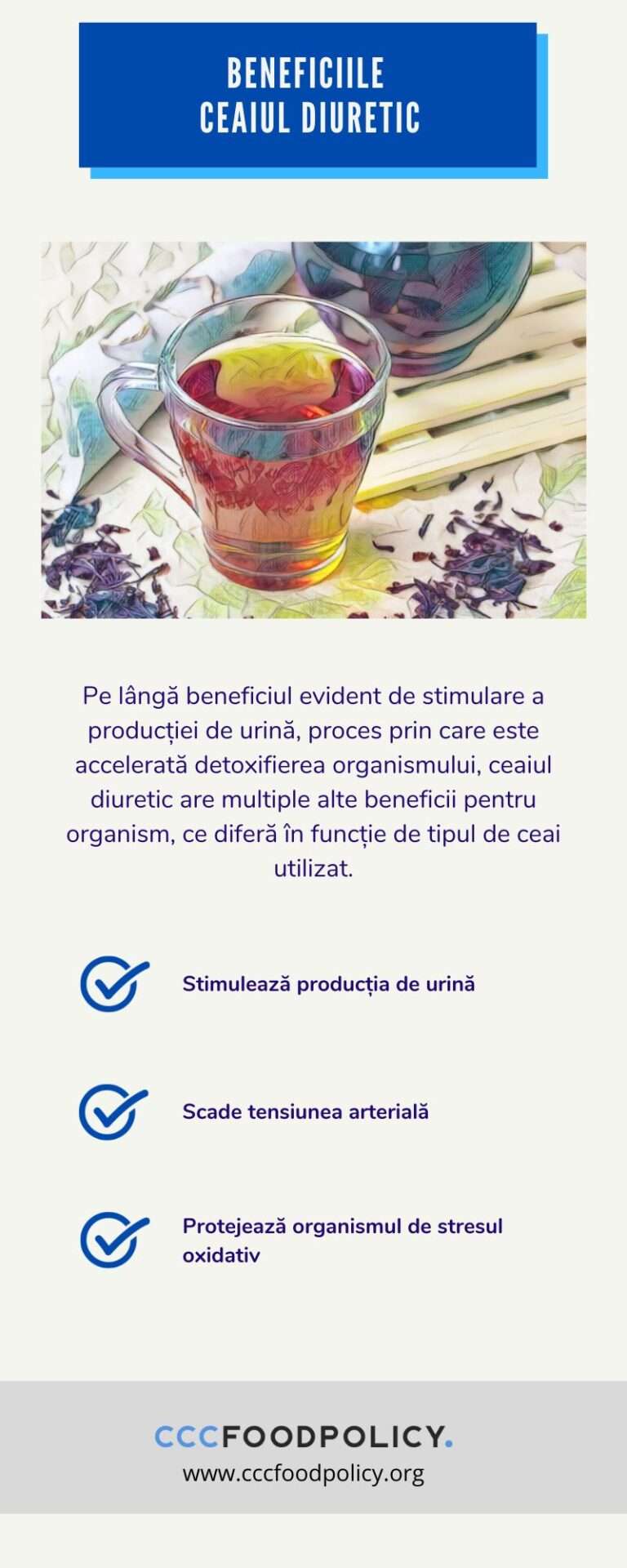 beneficiile ceaiului diuretic